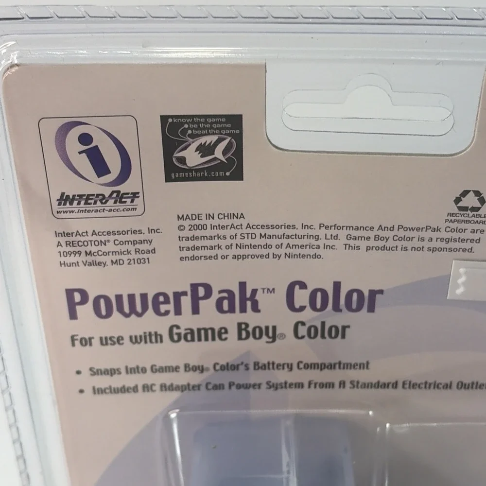 Game Boy PowerPak Color Performance accessory (2000) New Deadstock NOS Sealed